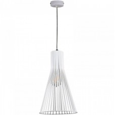 Φωτιστικό Κρεμαστό Μονόφωτο Φ23cm E27 230V Λευκό 4347-B-WH